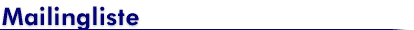 Mailingliste